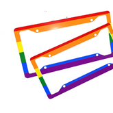 LGBT Rainbow License Plate Frame